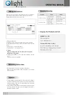 Предварительный просмотр 2 страницы Qlight SAMP12 Operating Manual