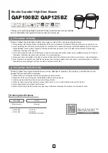 Preview for 1 page of Qlightec QAP100BZ User Manual