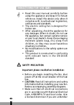 Preview for 44 page of Qlima FC 260 Operating Manual