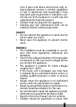 Предварительный просмотр 21 страницы Qlima SRE 4035 TC Operating Manual