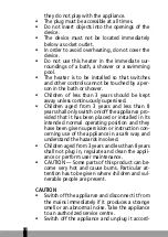 Preview for 20 page of Qlima SRE3230TC-2 Operating Manual