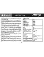 Предварительный просмотр 22 страницы Qlink Axon AX-50 User Manual