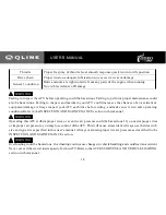 Предварительный просмотр 18 страницы Qlink Rodeo 90 User Manual