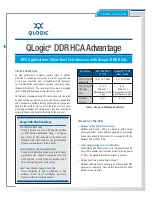 Qlogic QLE7240 Comparison Chart предпросмотр