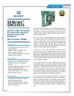 Предварительный просмотр 1 страницы Qlogic QMC2462S Datasheet