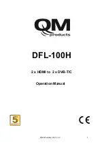 Preview for 1 page of QM-products DFL-100H Operation Manual