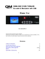 QM DHM-2061 User Manual предпросмотр