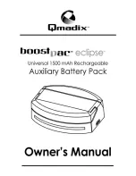 Предварительный просмотр 1 страницы Qmadix boost pac eclipse Owner'S Manual