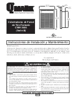 Предварительный просмотр 7 страницы Qmark CWH 3000 Installation & Maintenance Instructions Manual