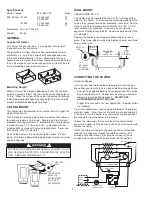 Предварительный просмотр 2 страницы Qmark MUH35C Installation, Operation & Maintenance Instructions Manual