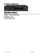 QMOD QMOD-HDSC Product Manual preview