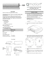 QMotion LOW VOLTAGE ROLLER SHADE DISTRIBUTION BOX Installation Instructions preview