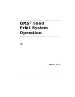 Preview for 1 page of QMS 1660 Operation