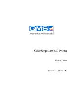 Preview for 3 page of QMS ColorScript 310 User Manual