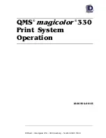 QMS Magicolor 330 Operations preview