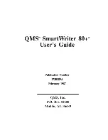 Предварительный просмотр 1 страницы QMS SmartWriter 80+ User Manual