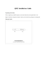 Preview for 1 page of QNAP QM2 Series Installation Manual