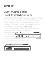 Предварительный просмотр 1 страницы QNAP QSW-M2106 Series Quick Installation Manual