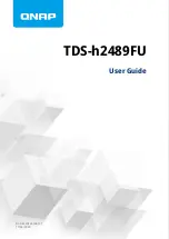 QNAP TDS-h2489FU User Manual preview