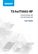 QNAP TS-h 77AXU-RP Series User Manual предпросмотр