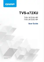 QNAP TVS- 72XU Series User Manual preview