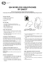 Preview for 1 page of QNect Q04 User Manual