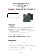 QNN Safe IF-1500E User Manual preview