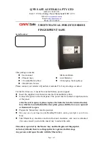 Preview for 1 page of QNN Safe ZF II Series User Manual