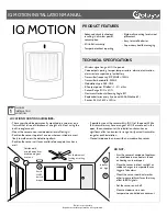 Предварительный просмотр 1 страницы QOLSYS IQ Motion QS1200-P01 Installation Manual