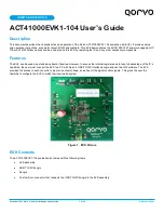 Qorvo ACT41000EVK1-104 User Manual предпросмотр