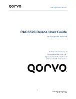 Preview for 1 page of Qorvo PAC5526 User Manual