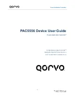 Предварительный просмотр 1 страницы Qorvo PAC5556 User Manual