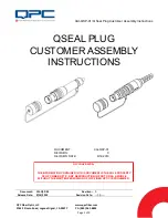 QPC QSEAL PLUG Customer Assembly Instructions preview