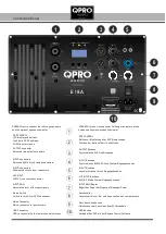 Preview for 6 page of QPRO AUDIO E 10 A Manual