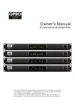 Preview for 1 page of QPRO AUDIO QLE 1.2K2 Owner'S Manual