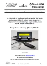 QRP Labs QCX-mini Assembly Instructions Manual preview