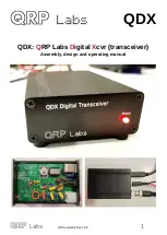 Preview for 1 page of QRP Labs QDX Assembly And Operating Manual