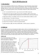 Preview for 1 page of QRP Labs QLG1 Manual