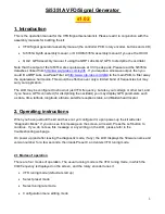 Preview for 1 page of QRP Labs Si5351A Operating Manual