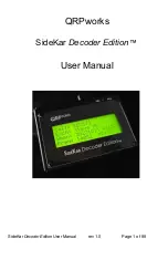 QRPworks SideKar Decoder Edition User Manual предпросмотр