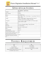 Preview for 5 page of QRS Presto Digitation 73200 Installation And Owner'S Manual