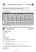 Предварительный просмотр 4 страницы QS Seamaster QSR Series User Manual