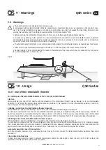 Предварительный просмотр 21 страницы QS Seamaster QSR Series User Manual