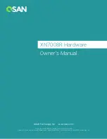 Qsan Technology XCubeNAS XN7008R Owner'S Manual preview