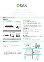 Qsan Technology XCubeSAN Quick Installation Manual предпросмотр