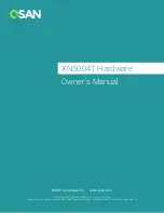 Qsan XCubeNAS XN5004T Owner'S Manual preview