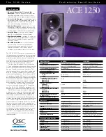 QSC 1250 AWR Specification Sheet preview