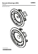 Preview for 1 page of QSC AcousticCoverage AC-C4T-nb User Manual