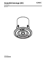 QSC AcousticCoverage AC-C6T User Manual preview