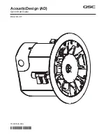 QSC AcousticDesign AD-C4T Quick Start Manual предпросмотр